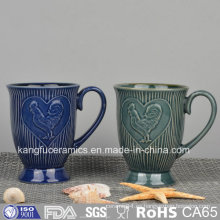 Taza de cerámica grabada en relieve de forma personalizada